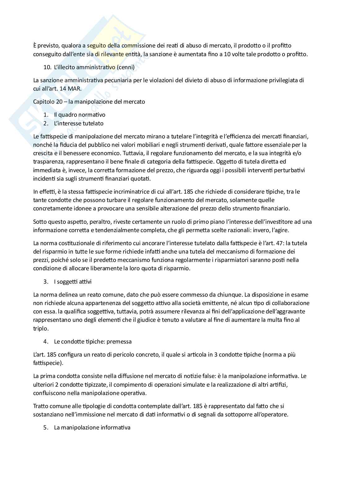 Riassunto esame Diritto penale commerciale, Prof. Monaco Lucio, libro consigliato Diritto penale dell'economia, Mazzacuva, Amati Pag. 71