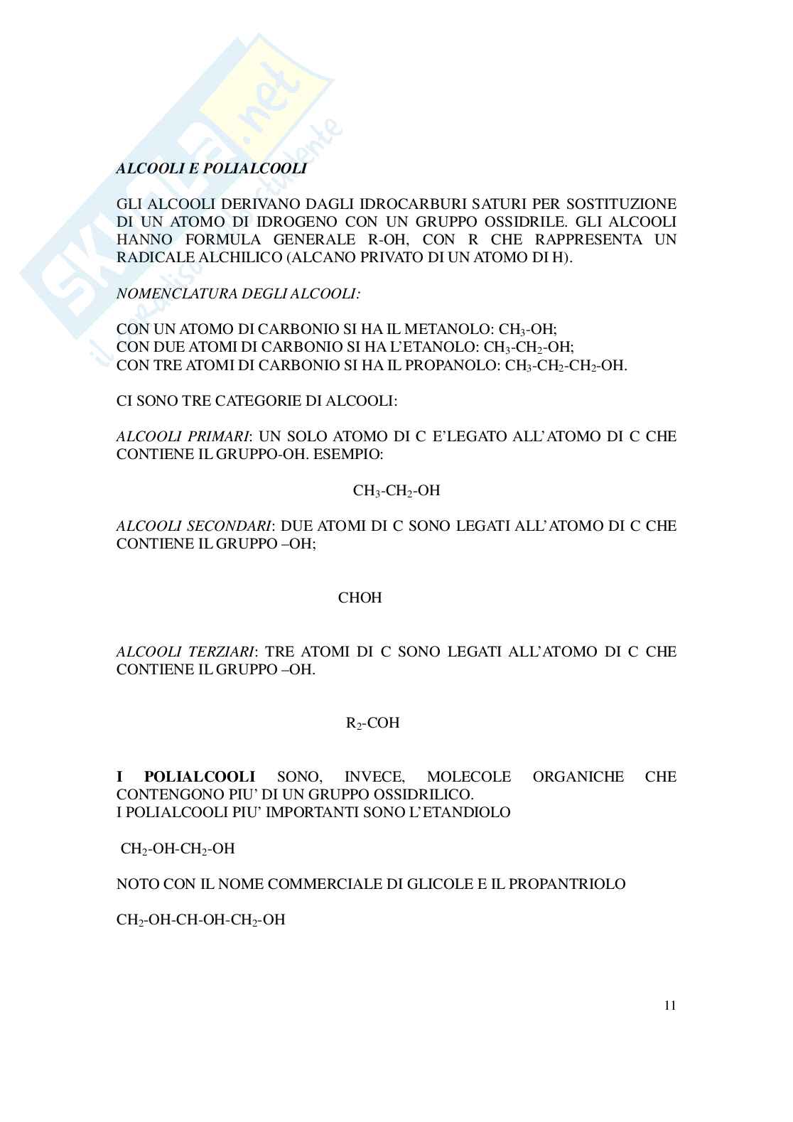 Chimica organica Pag. 11