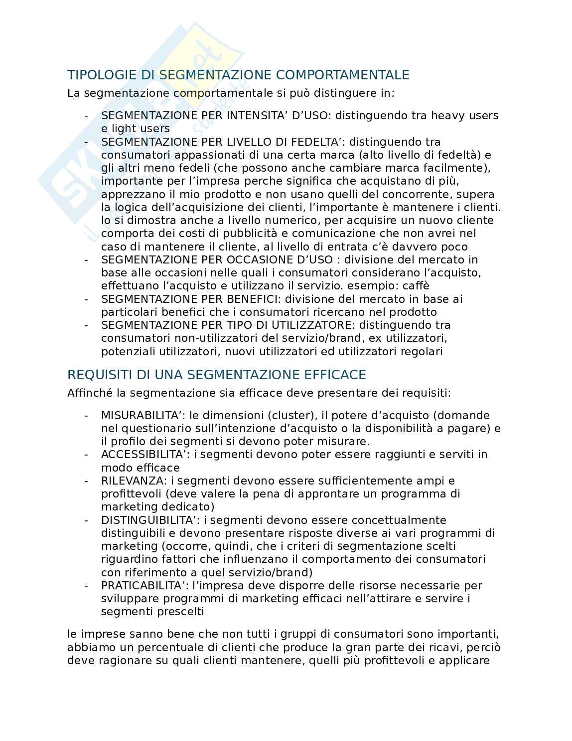 Appunti lezioni 1-2-3 Marketing Pag. 16