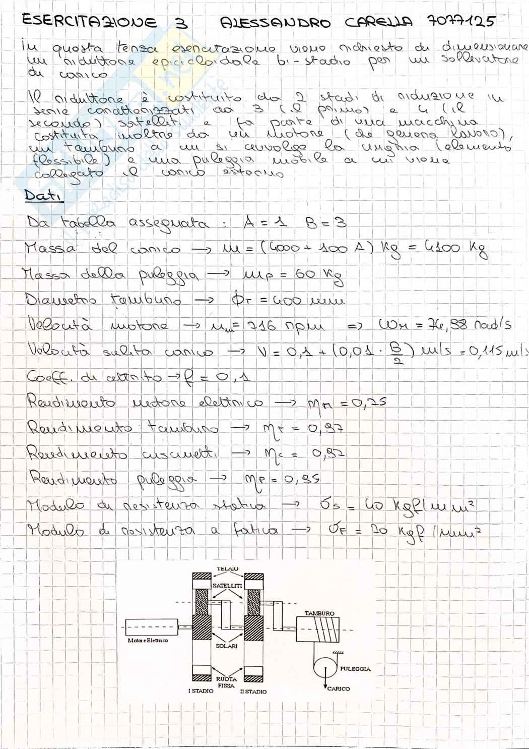 Tavola 3 Laboratorio di meccanica applicata alle macchine Pag. 1