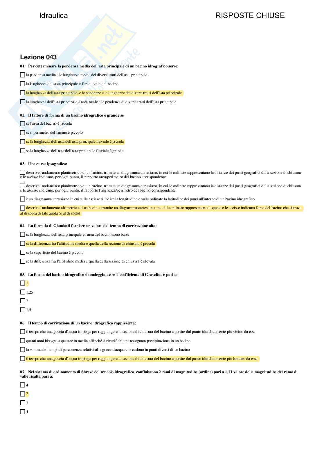 Idraulica - Paniere compilato Pag. 41