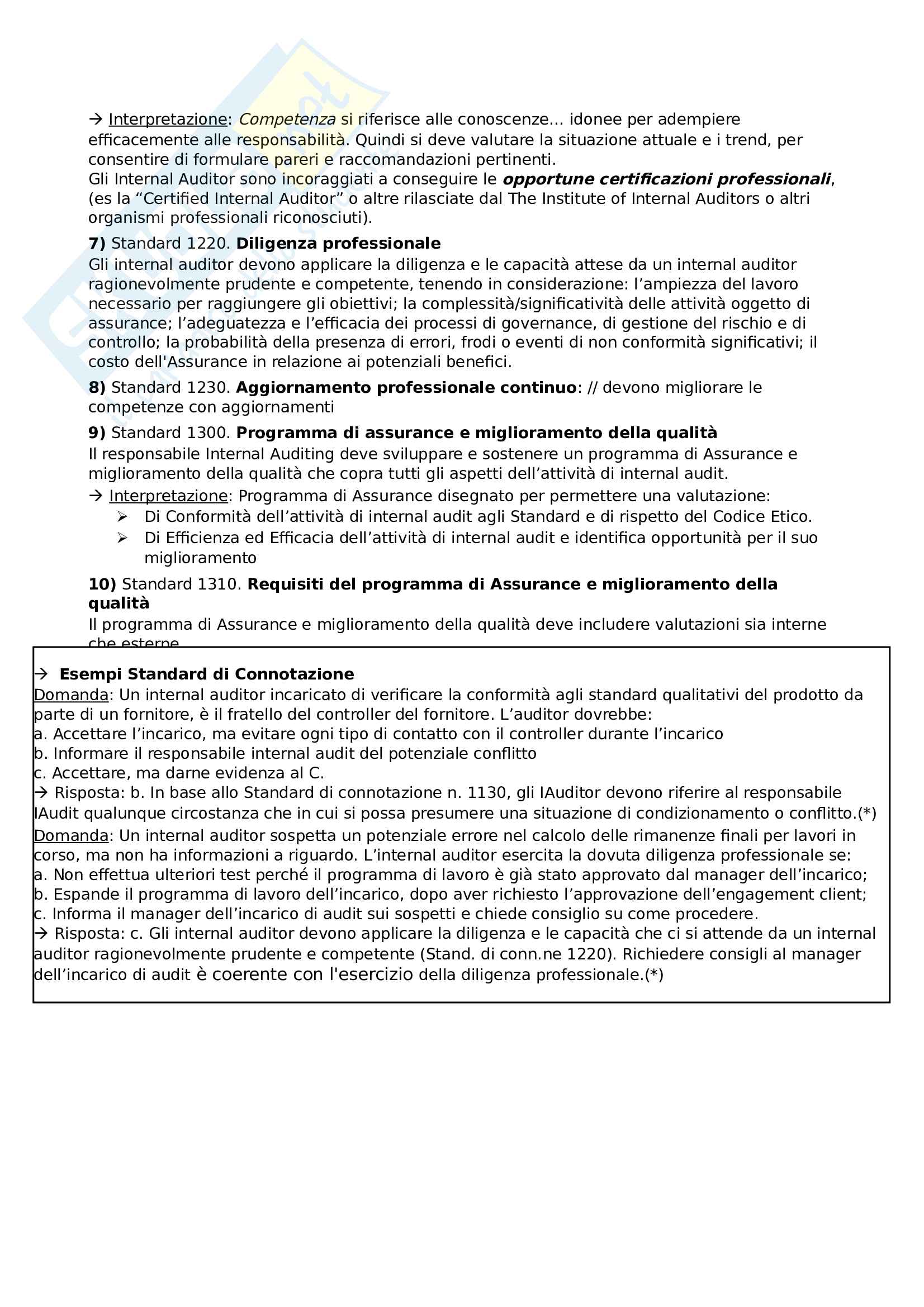 Revisione Interna, Compliance e Risk Management Pag. 16