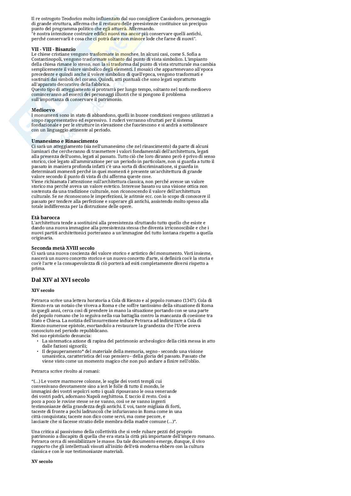 L'atteggiamento verso l'antico dell'alto Medioevo XVIII secolo Pag. 2