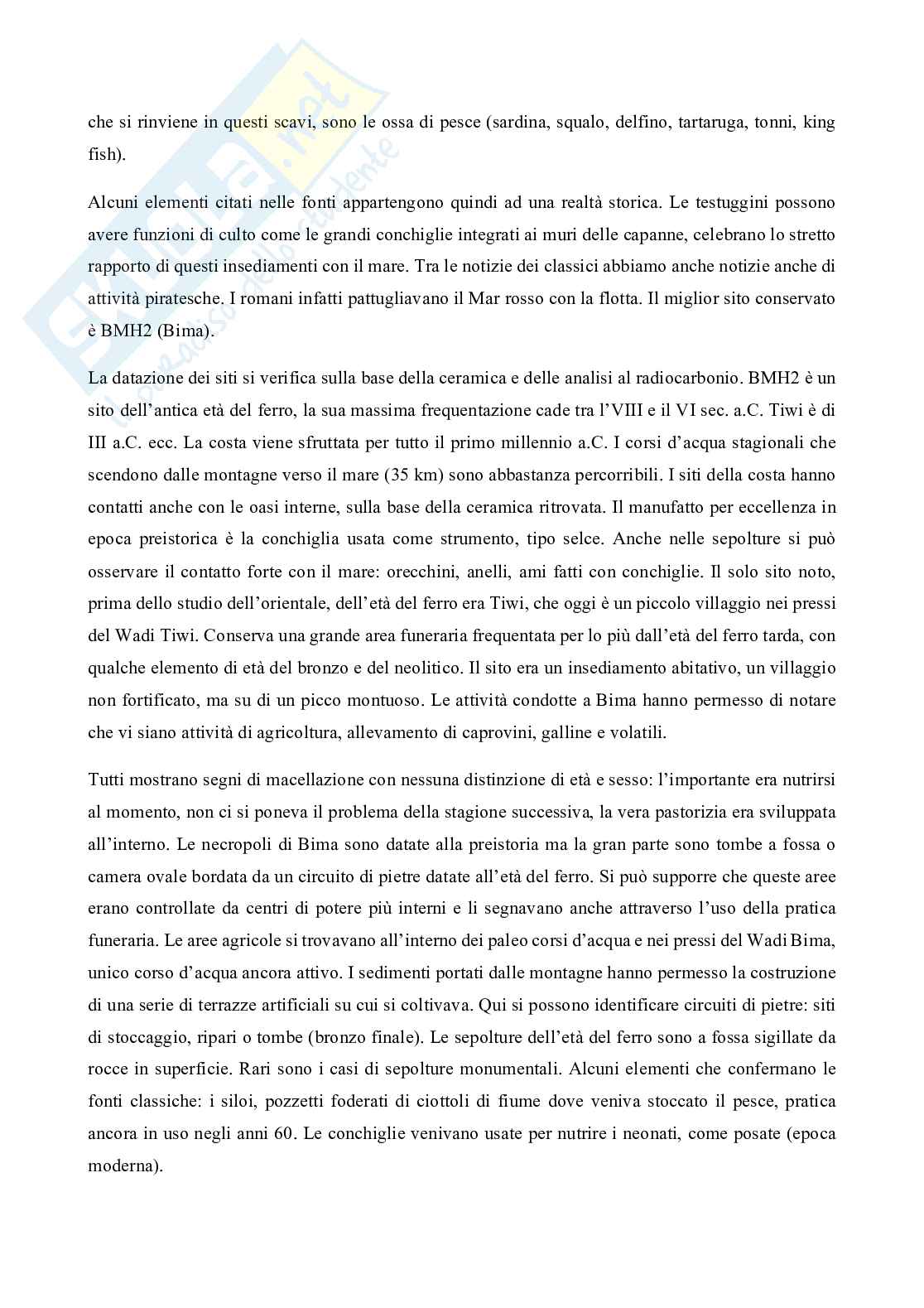 Riassunto esame Archeologia del vicino oriente antico, Prof. Loreto Romolo, libro consigliato Alle origini degli Arabi, Loreto Pag. 2