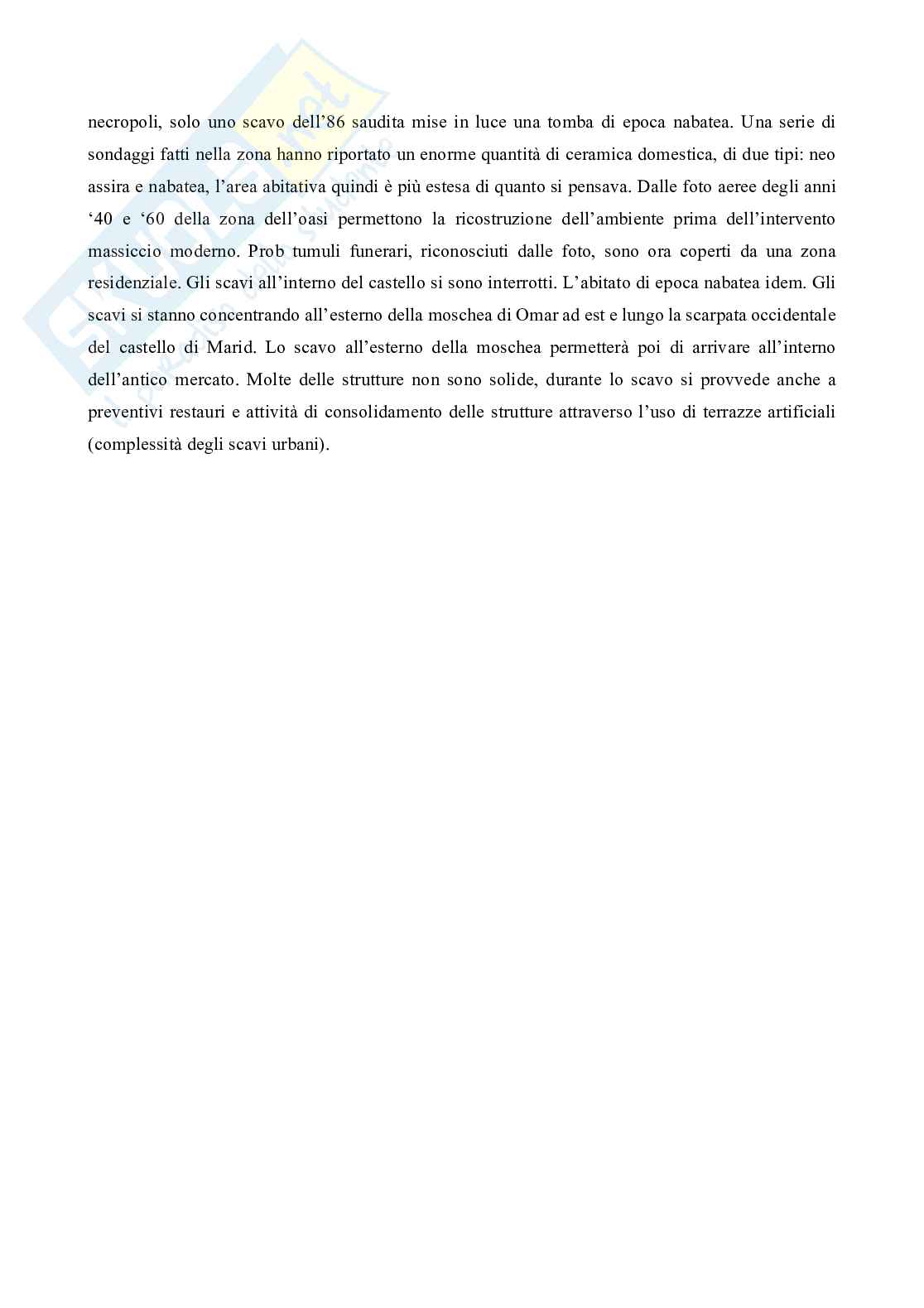 Riassunto esame Archeologia del vicino oriente antico, Prof. Loreto Romolo, libro consigliato Alle origini degli Arabi, Loreto Pag. 6