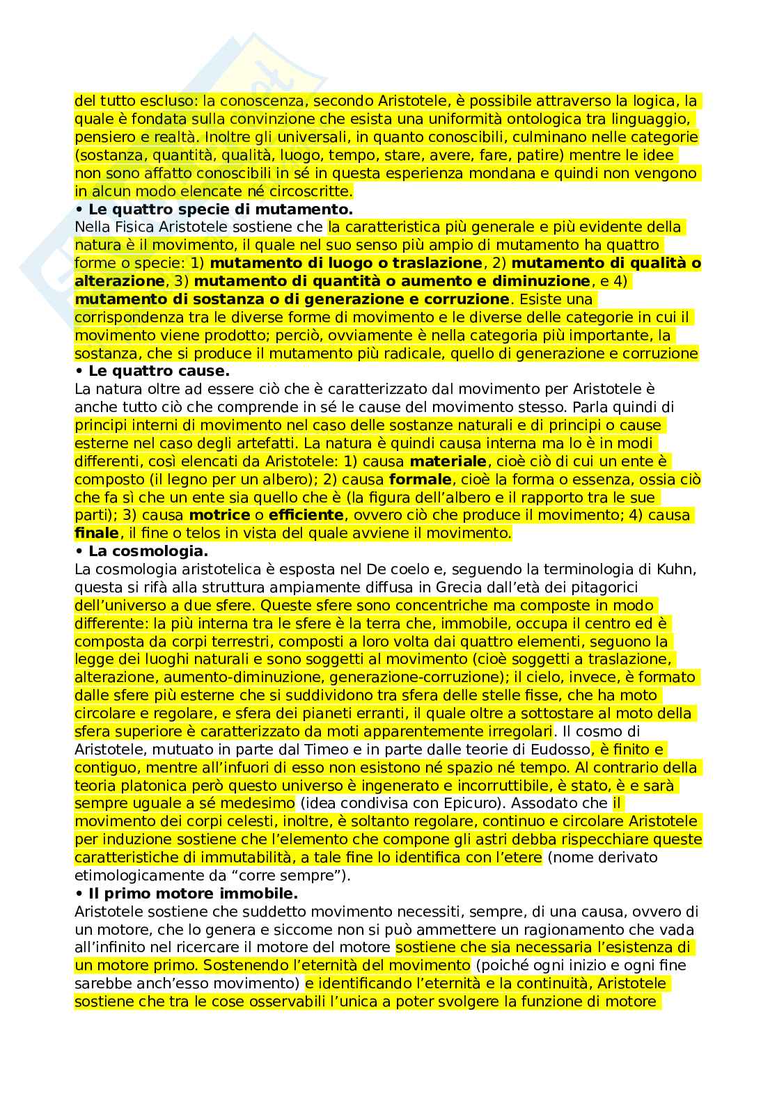 Risposte domande esame Storia della filosofia antica Pag. 16