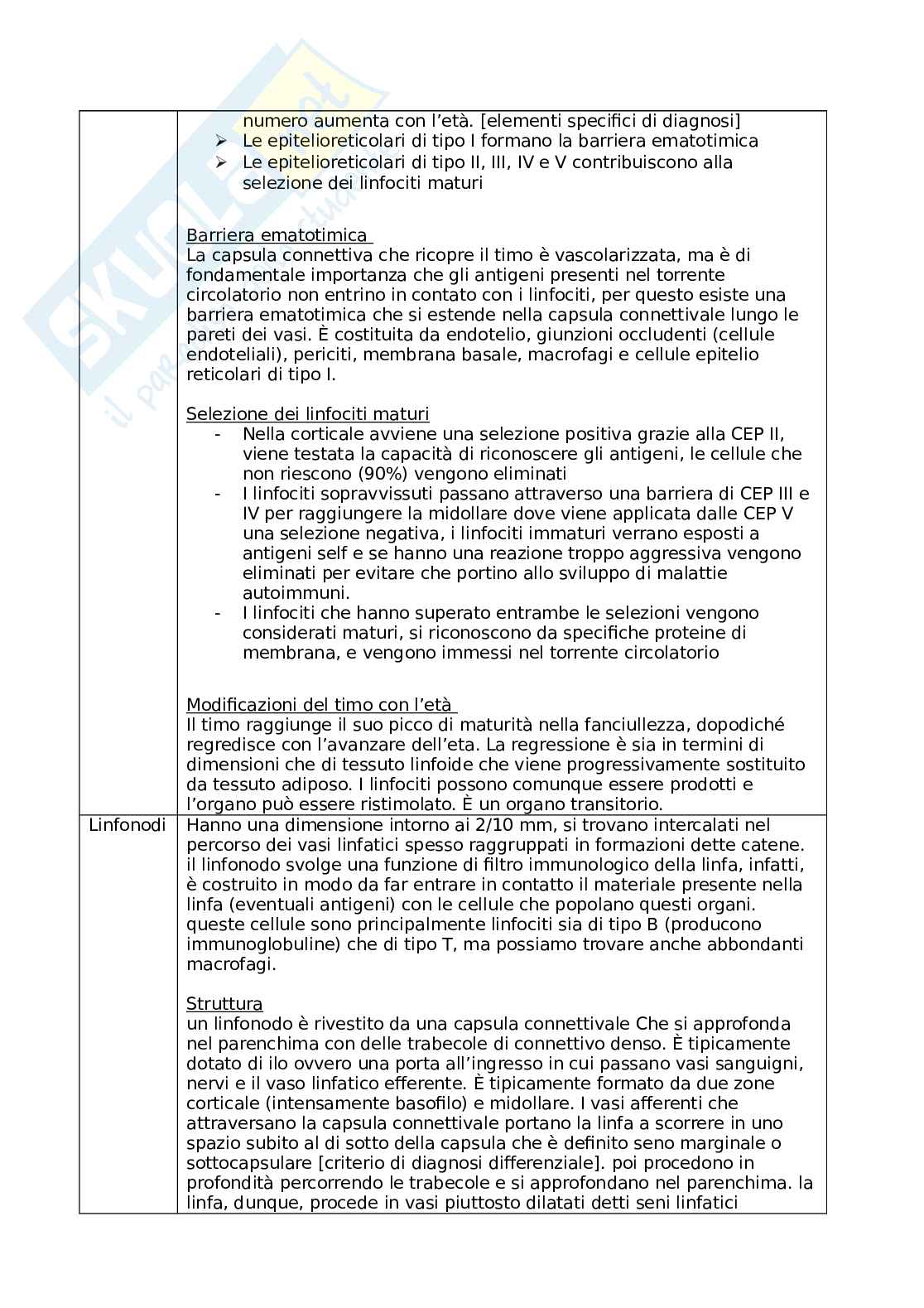 Sistema linfatico Pag. 2