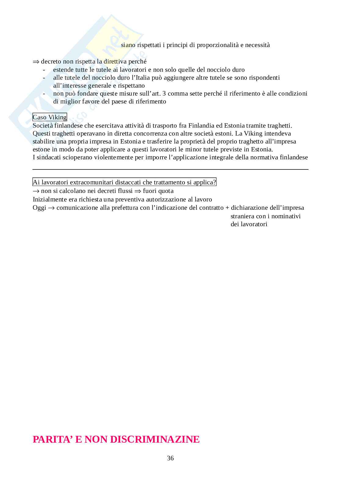 Diritto processuale del lavoro Pag. 36