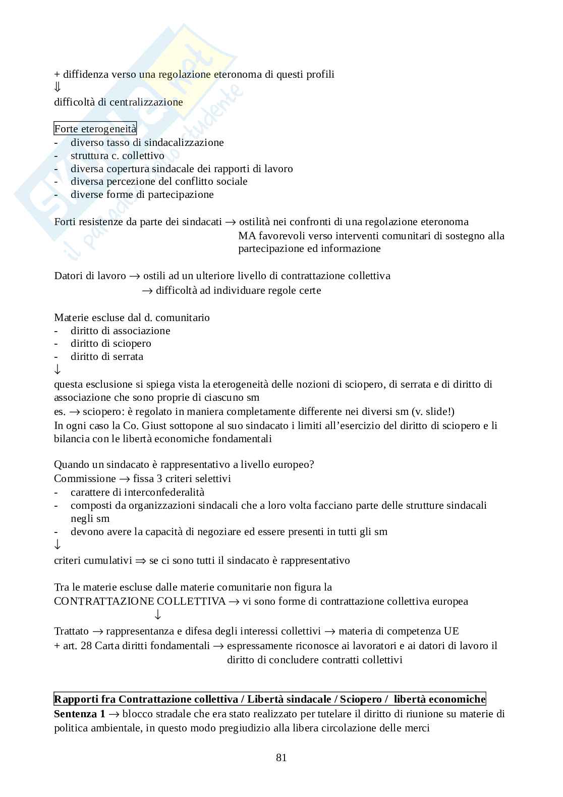 Diritto processuale del lavoro Pag. 81