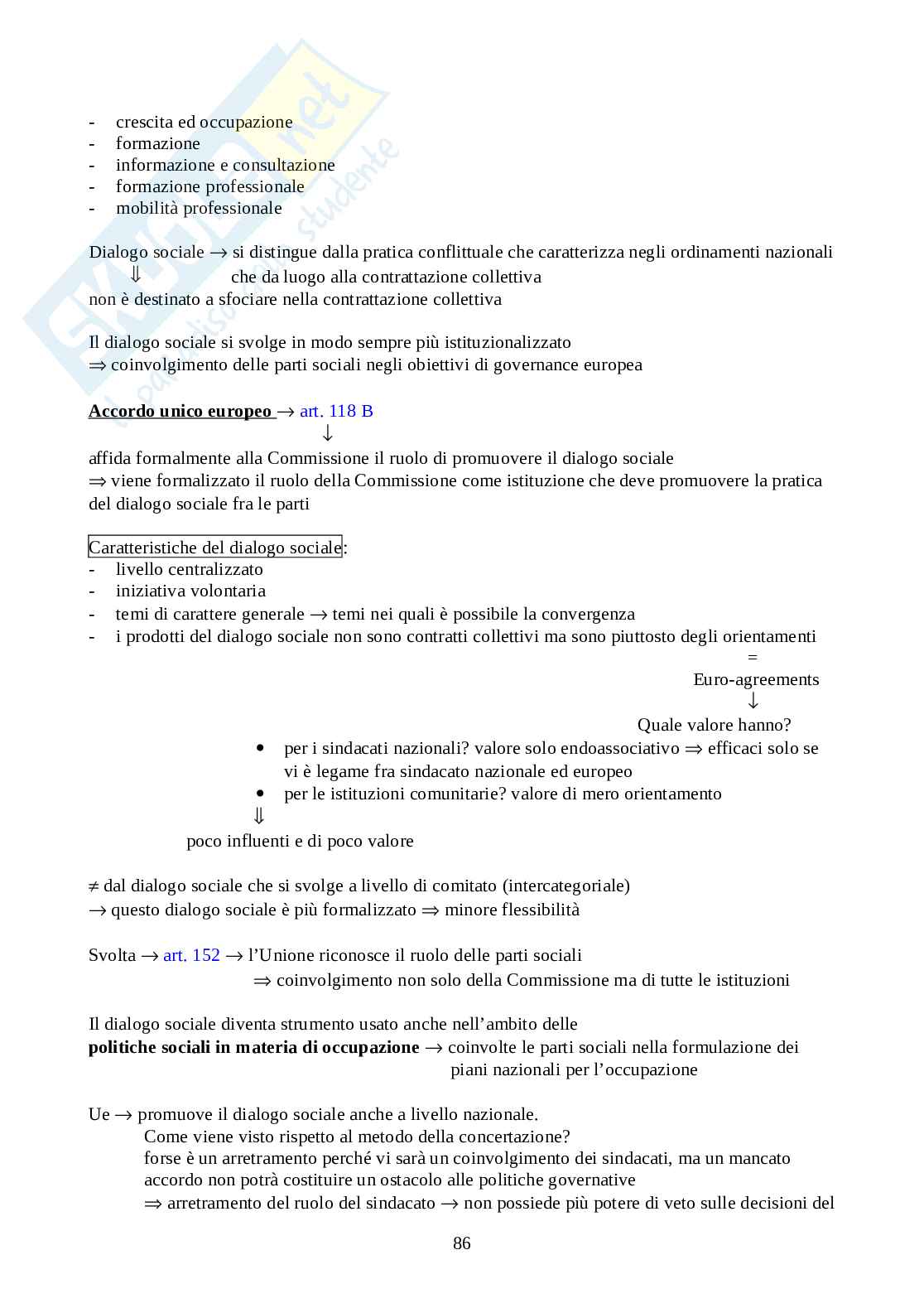 Diritto processuale del lavoro Pag. 86