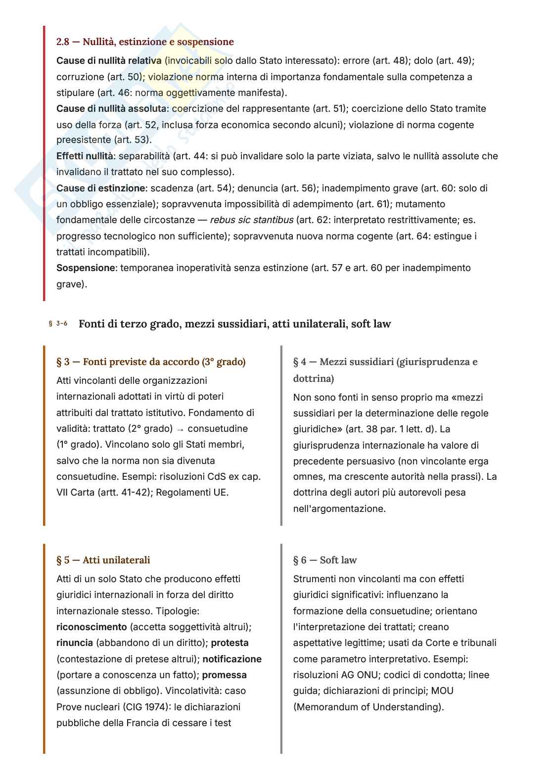 Riassunto esame Diritto internazionale , Prof. Cinelli Claudia, libro consigliato Introduzione al diritto internazionale, Palombino Pag. 16
