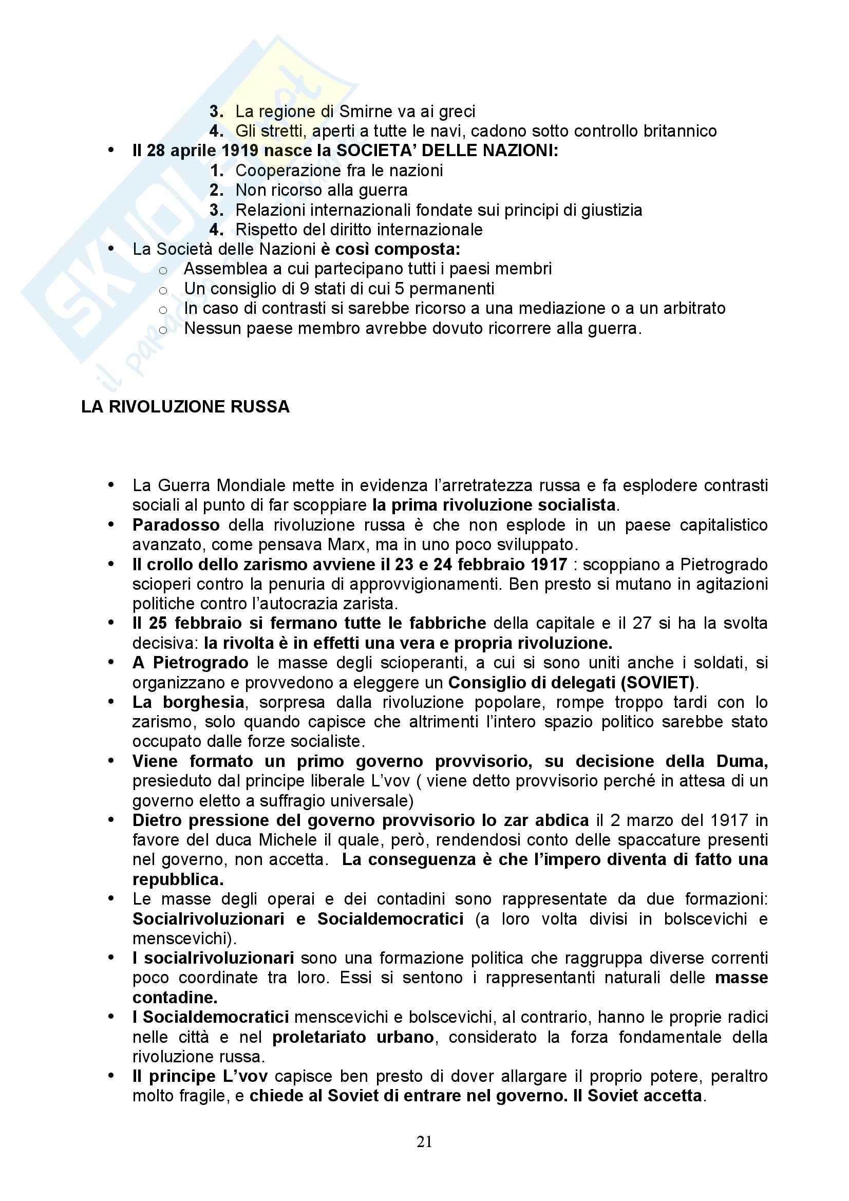 Storia Contemporanea - Italia nell'800 e 900 Pag. 21
