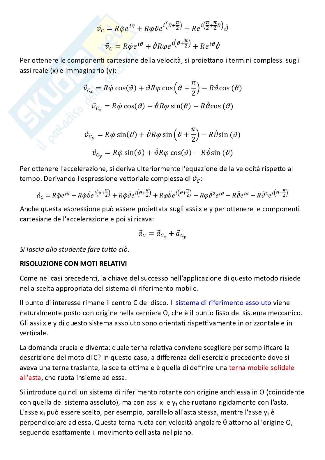 Fondamenti di meccanica teorica ed applicata - esercitazioni Pag. 31