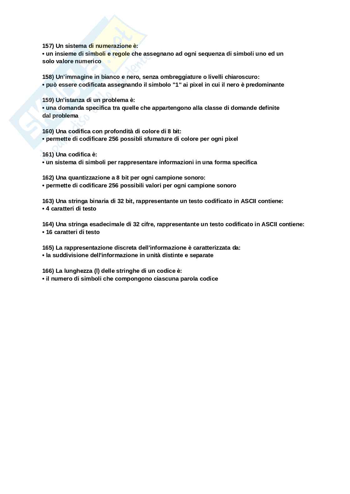 Paniere Abilità informatiche e telematiche. Aggiornato e completo. In ordine Pag. 11