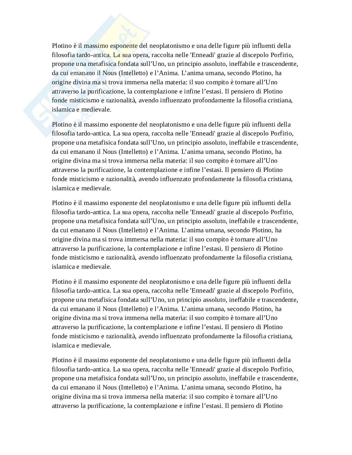 Ascesa all’Uno: viaggio nell’universo di Plotino Pag. 16