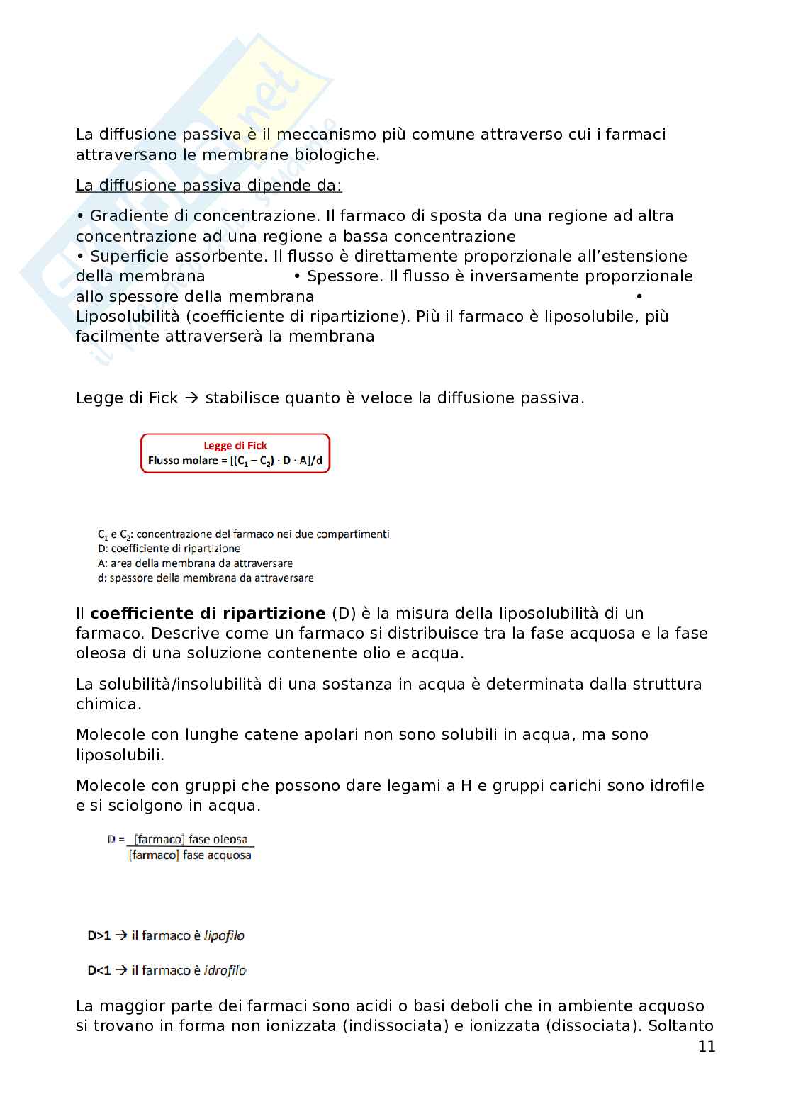 Farmacologia generale - primo anno Pag. 11
