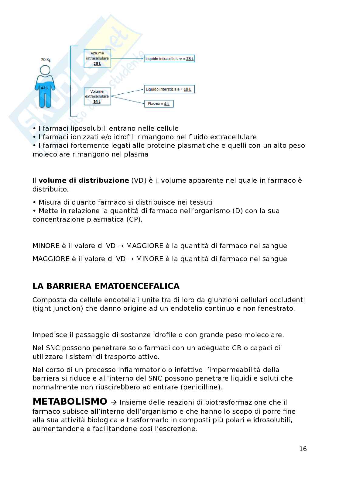 Farmacologia generale - primo anno Pag. 16