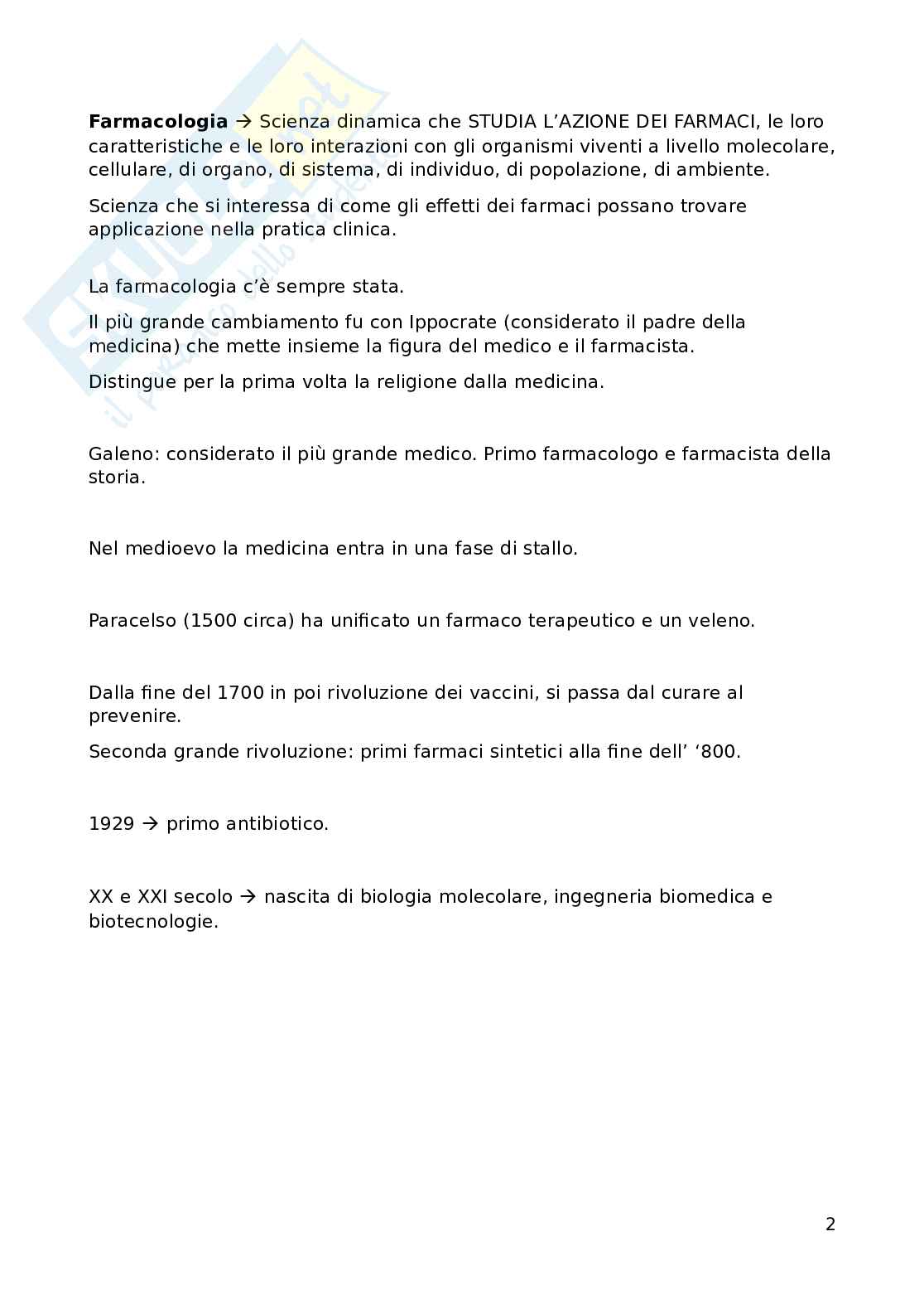 Farmacologia generale - primo anno Pag. 2