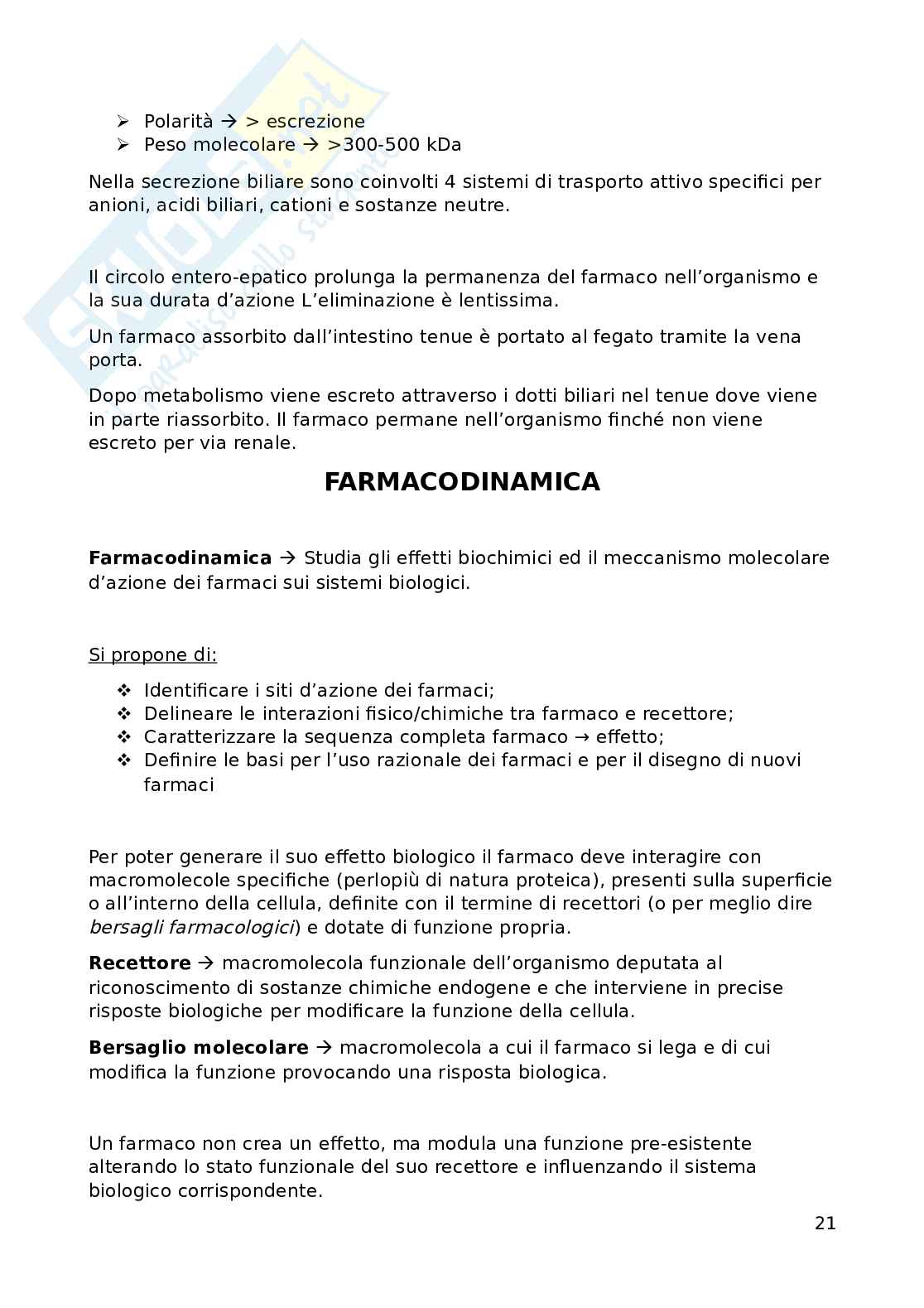 Farmacologia generale - primo anno Pag. 21