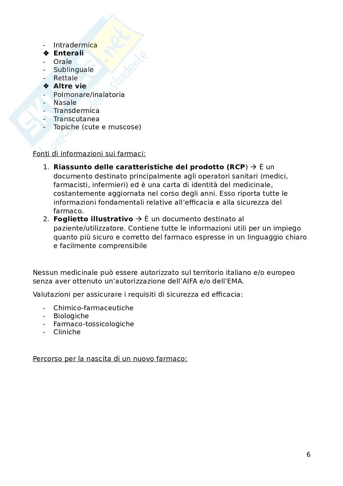 Farmacologia generale - primo anno Pag. 6