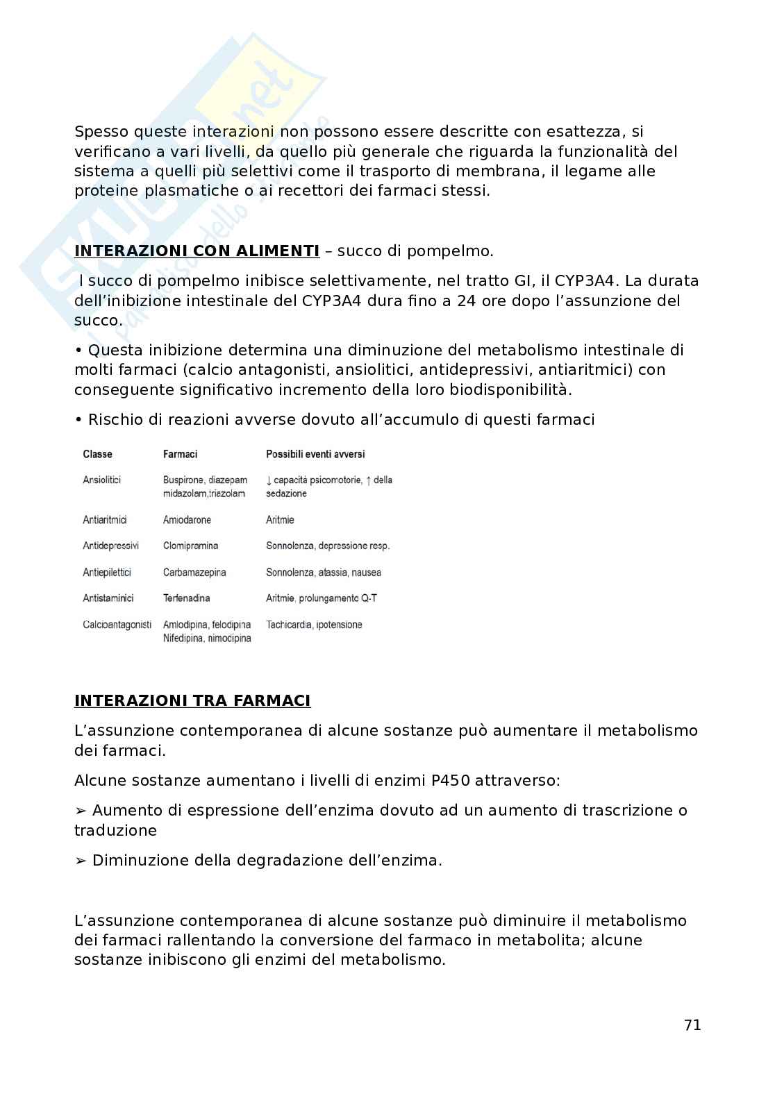 Farmacologia generale - primo anno Pag. 71