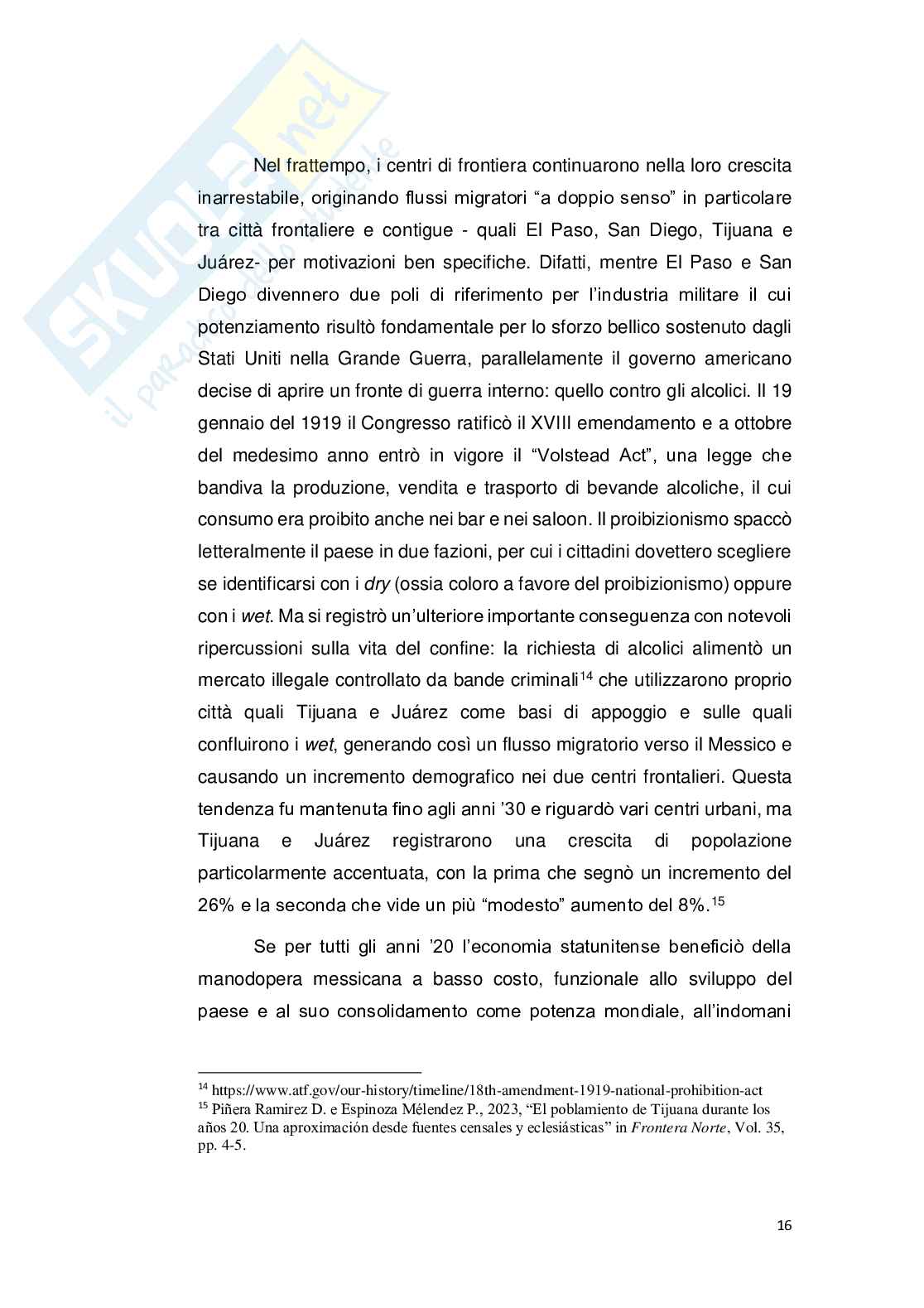 Crisi migratoria al confine tra Messico e Stati Uniti: implicazioni geo-demografiche, politiche ed economiche Pag. 16
