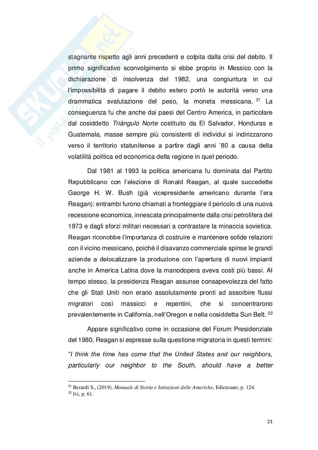 Crisi migratoria al confine tra Messico e Stati Uniti: implicazioni geo-demografiche, politiche ed economiche Pag. 21