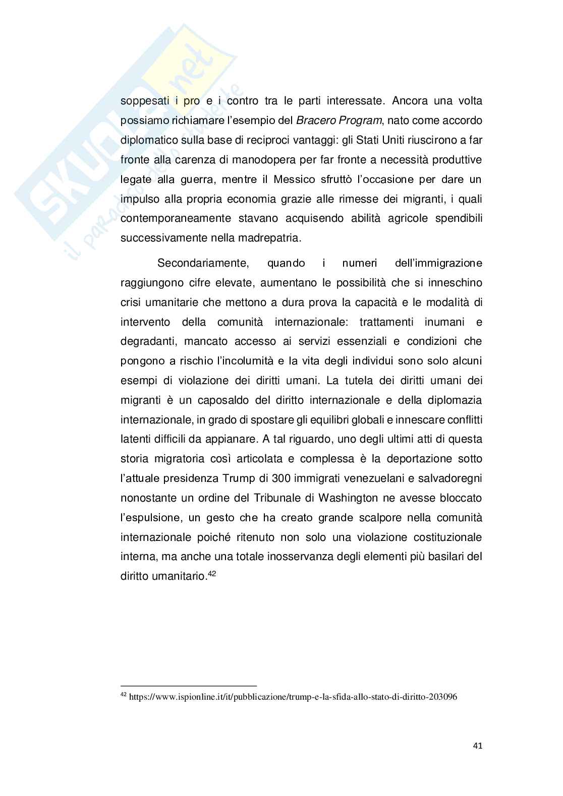 Crisi migratoria al confine tra Messico e Stati Uniti: implicazioni geo-demografiche, politiche ed economiche Pag. 41