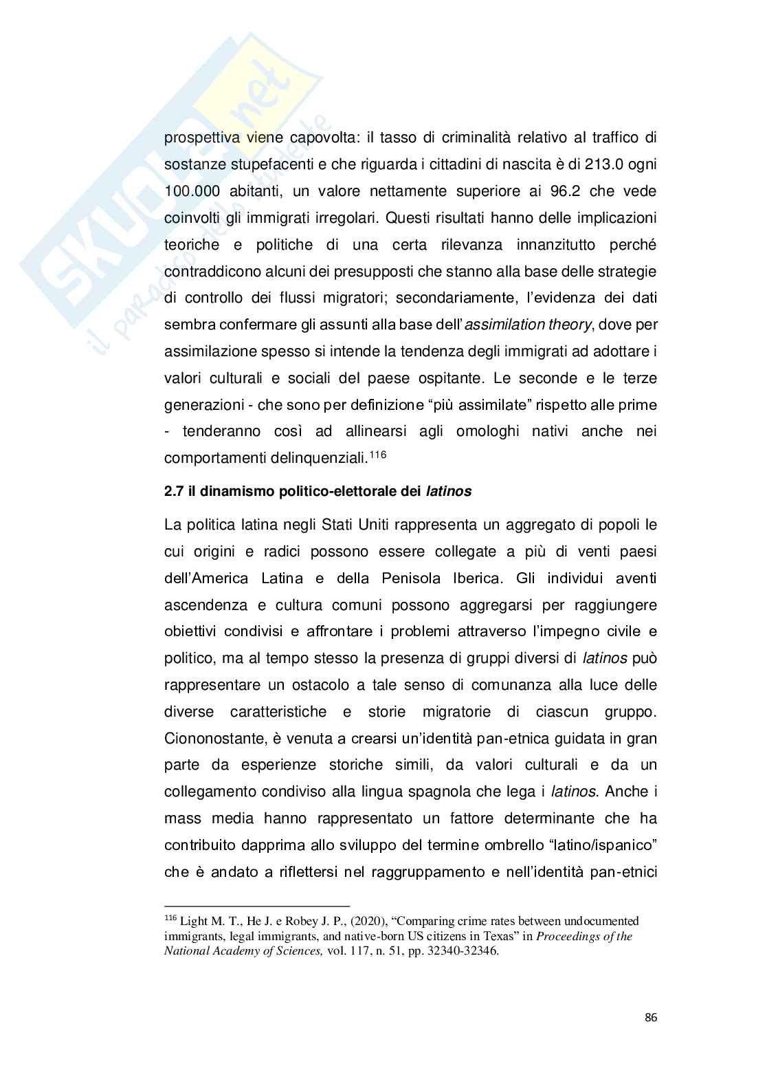 Crisi migratoria al confine tra Messico e Stati Uniti: implicazioni geo-demografiche, politiche ed economiche Pag. 86
