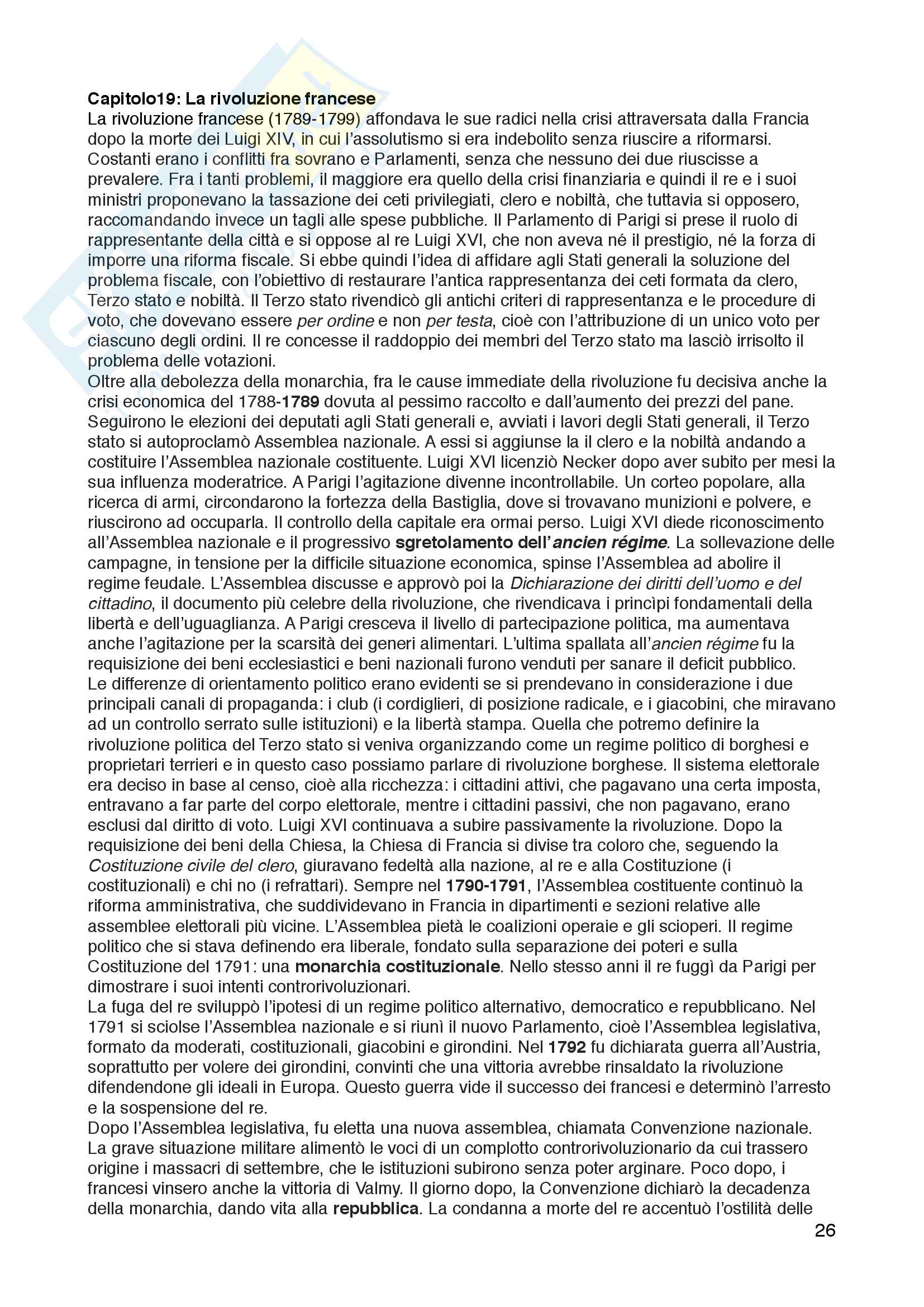Riassunto esame Storia moderna, prof.ssa Maria Aurora Savelli, libro consigliato "Storia moderna", Ago Renata, Vidotto Vittorio Pag. 26