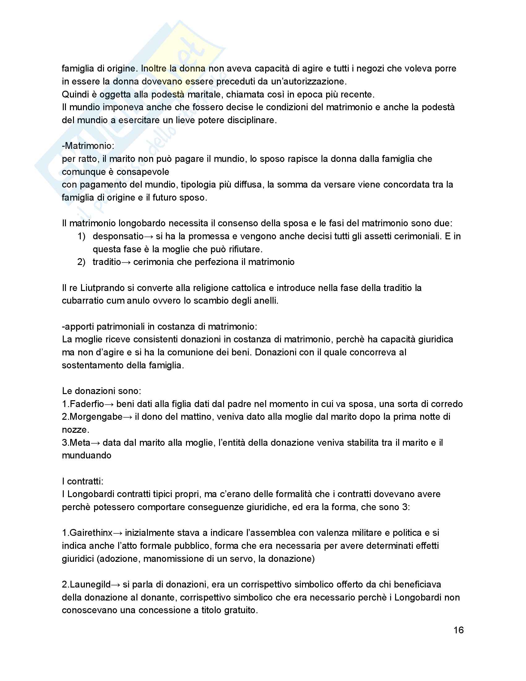 Riassunto esame Storia del diritto medievale e moderno, prof. Annichini Legnani, libro consigliato Le grandi linee della storia giuridica medievale e mercanti e società tra mercanti Pag. 16