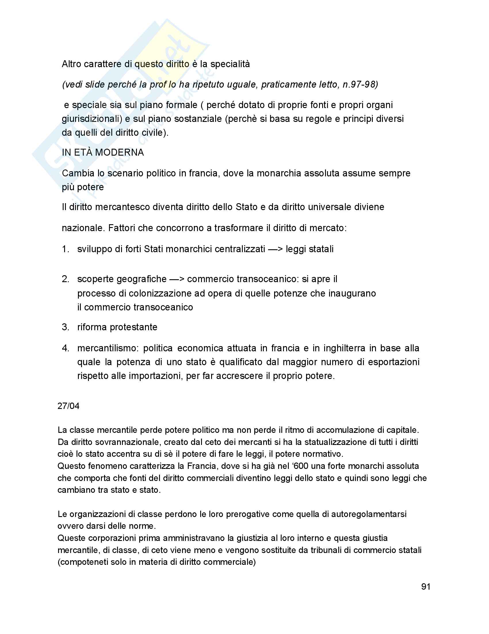 Riassunto esame Storia del diritto medievale e moderno, prof. Annichini Legnani, libro consigliato Le grandi linee della storia giuridica medievale e mercanti e società tra mercanti Pag. 91