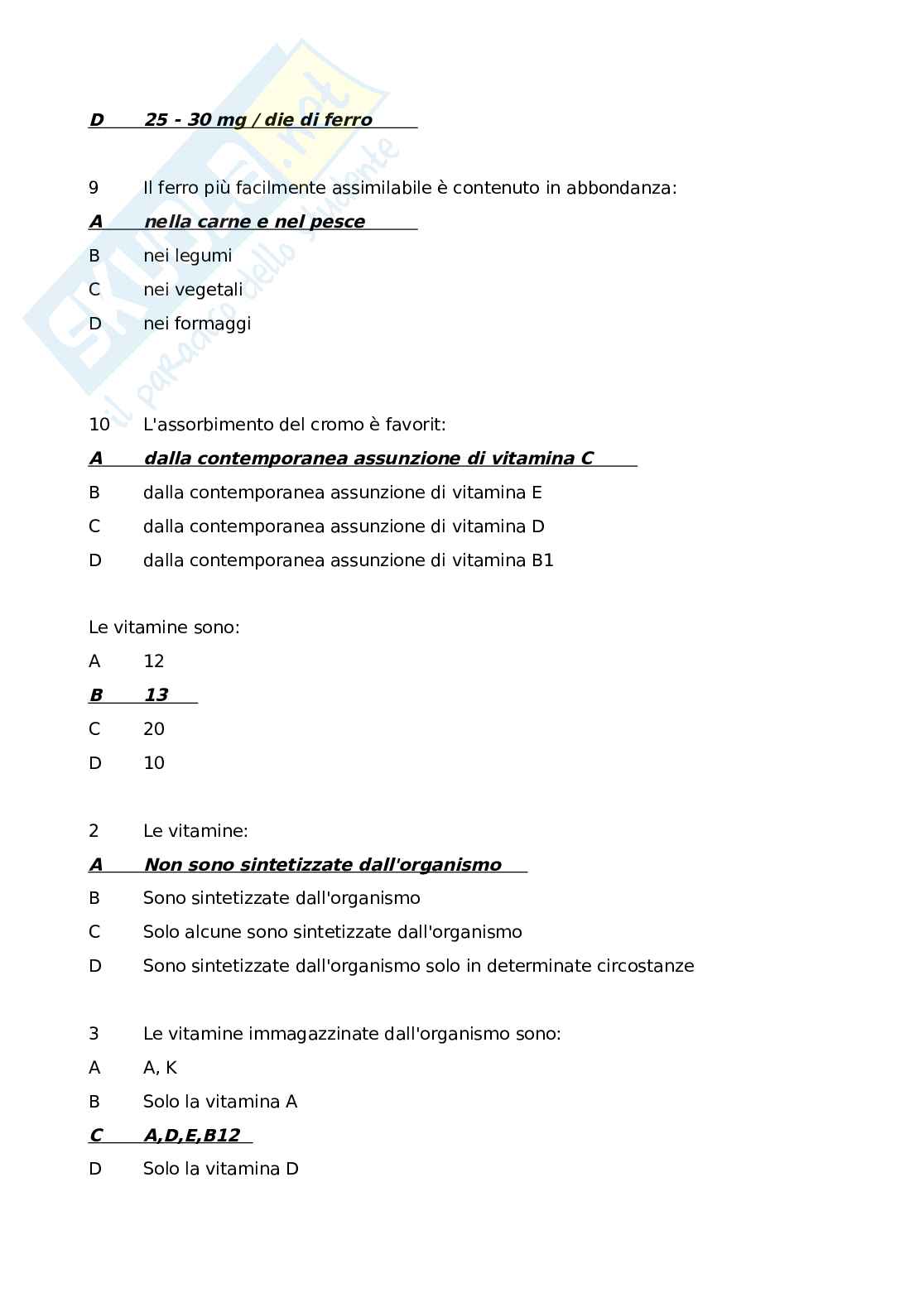 Paniere Composizione corporea e ottimizzazione del gesto atletico Pag. 41