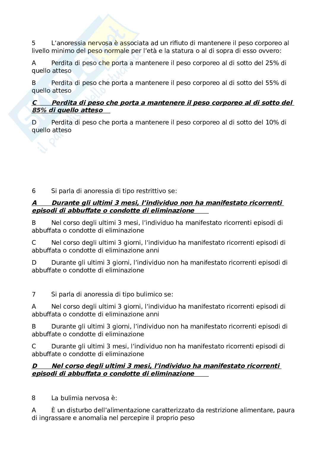 Paniere Composizione corporea e ottimizzazione del gesto atletico Pag. 81