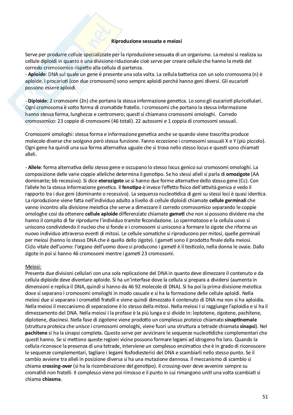 Biologia animale e vegetale Pag. 51