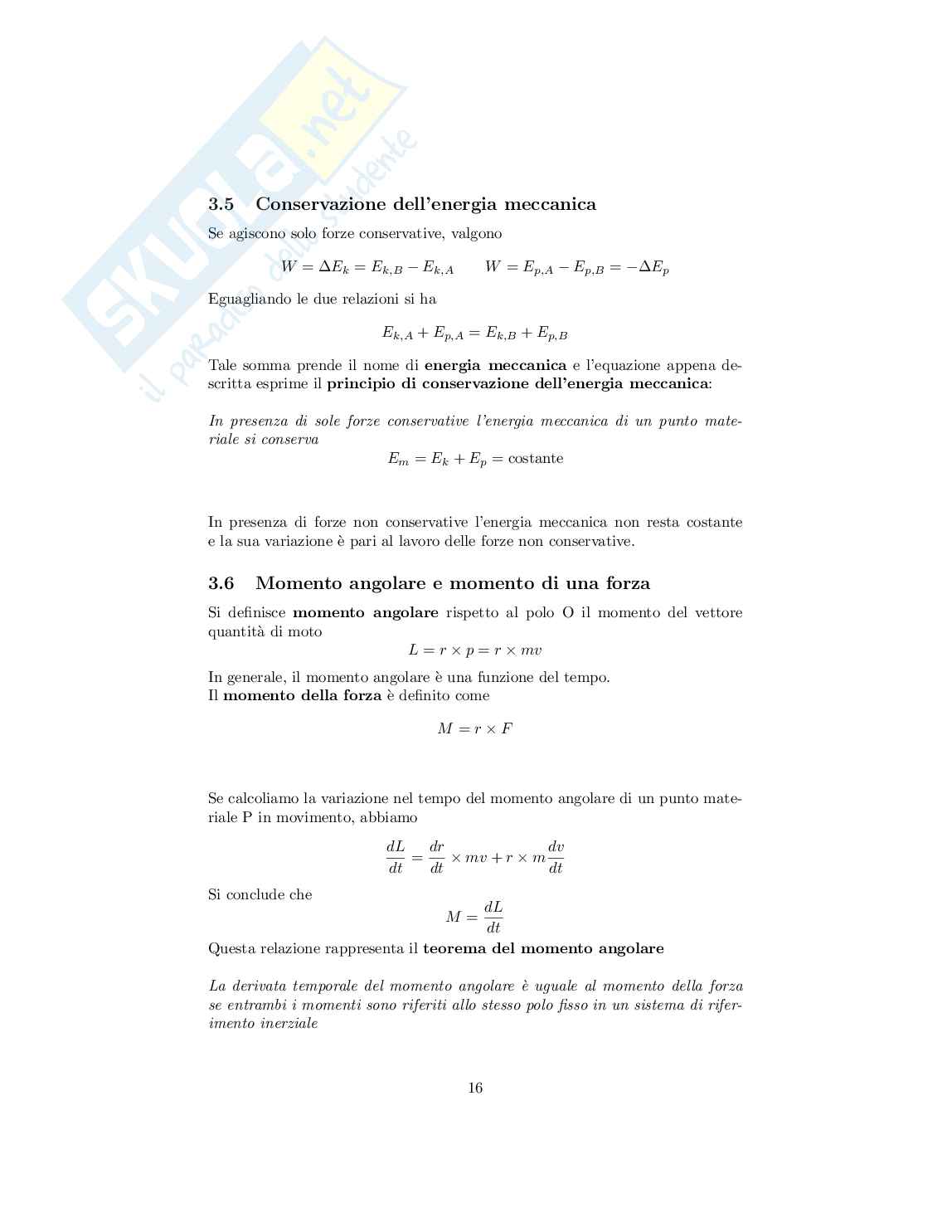Fisica I - Appunti completi del corso Pag. 16