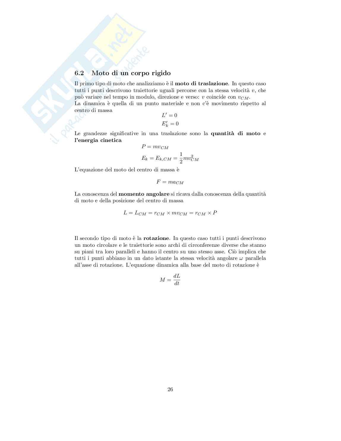 Fisica I - Appunti completi del corso Pag. 26