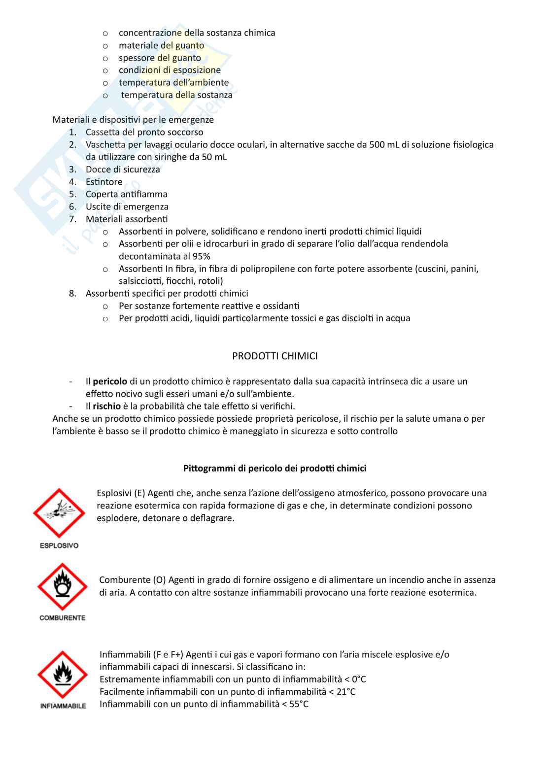 Sicurezza in laboratorio  Pag. 6