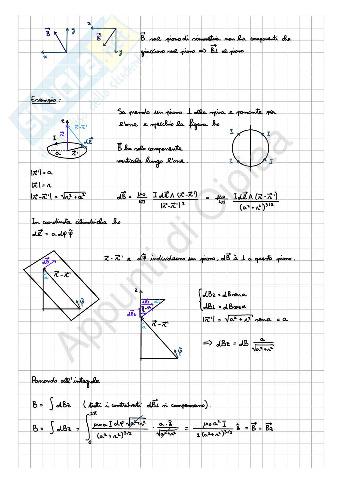 Appunti di Fisica II - Elettrodinamica (Parte 1) Pag. 16