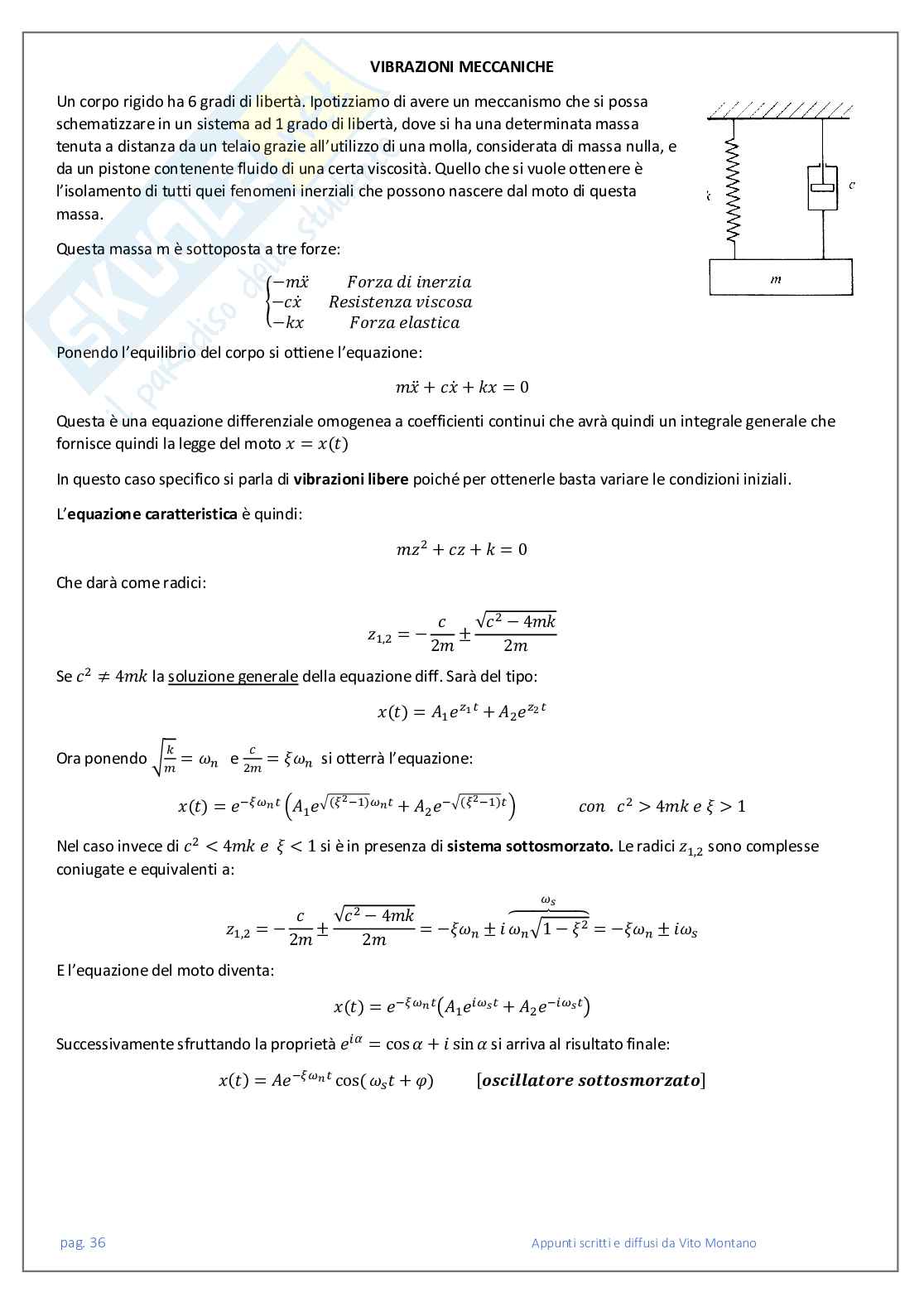 Meccanica Applicata alle Macchine Pag. 36