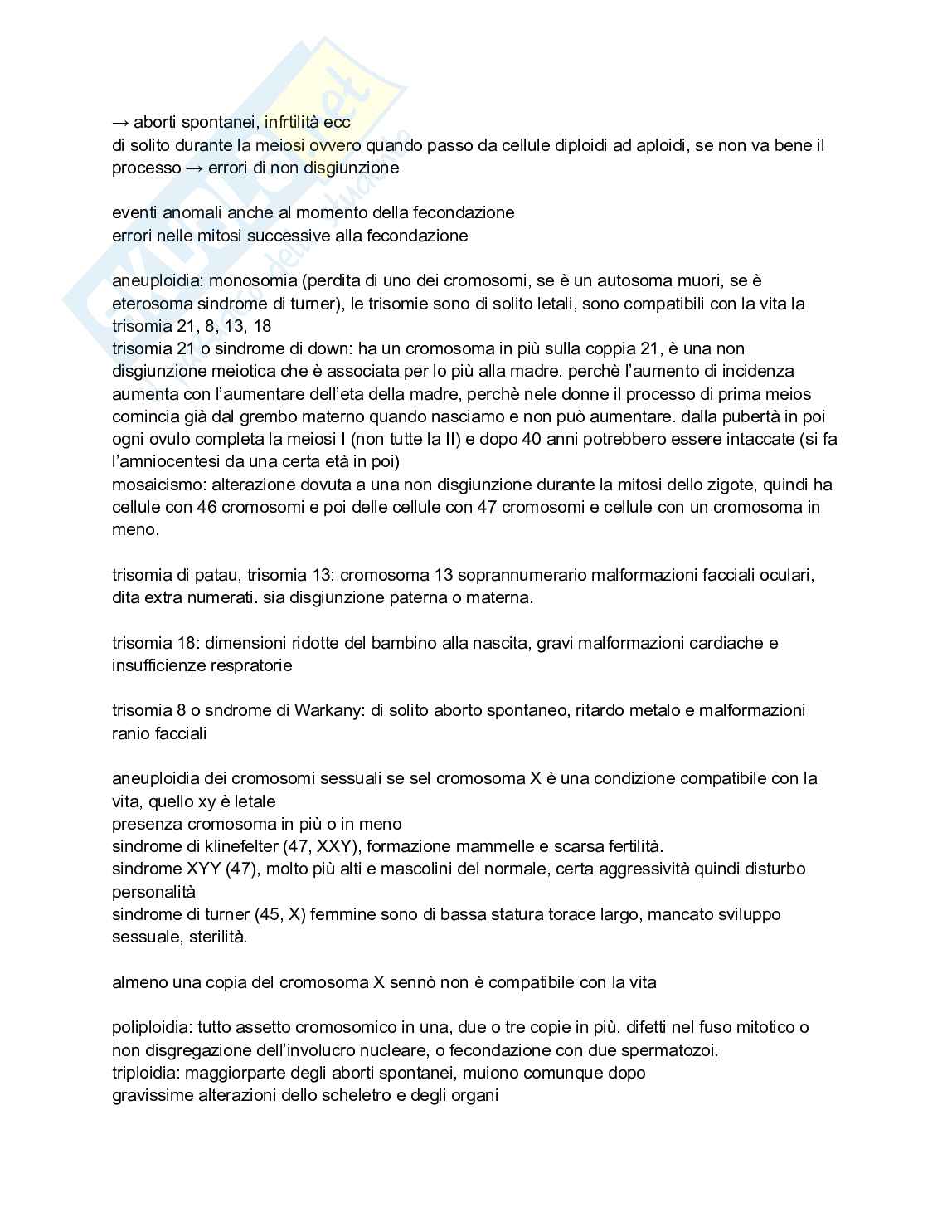 Biologia e genetica - Appunti semestre filtro completi Pag. 41