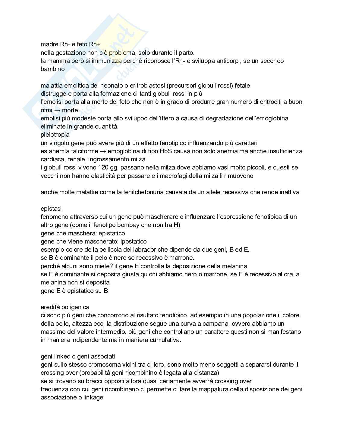 Biologia e genetica - Appunti semestre filtro completi Pag. 46