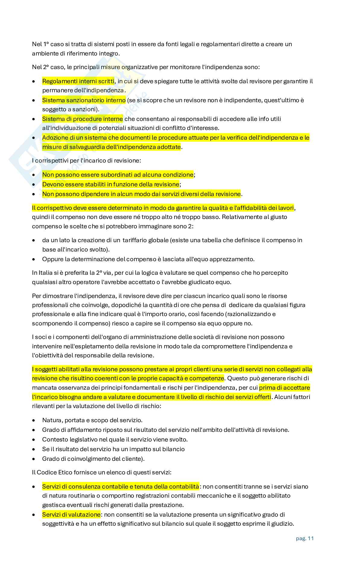 Appunti Revisione aziendale Pag. 11