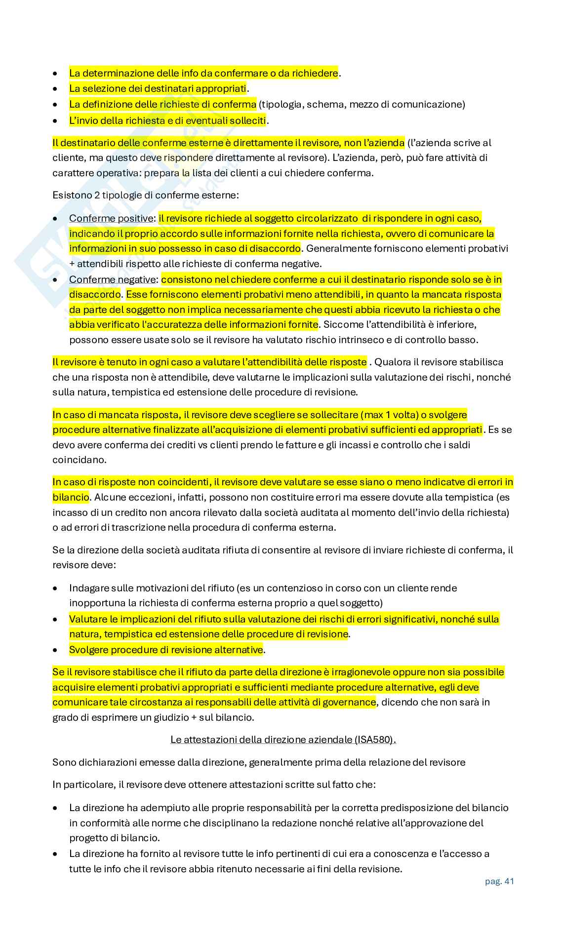 Appunti Revisione aziendale Pag. 41