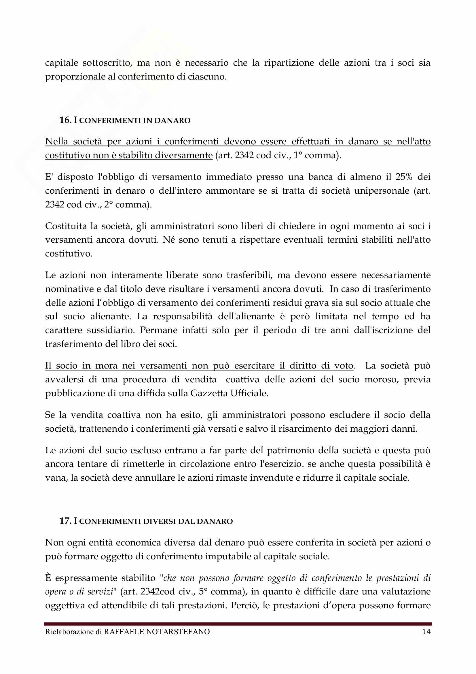 Riassunto esame Diritto Commerciale, prof. Di Rienzo, libro consigliato Diritto Commerciale di Campobasso Pag. 26