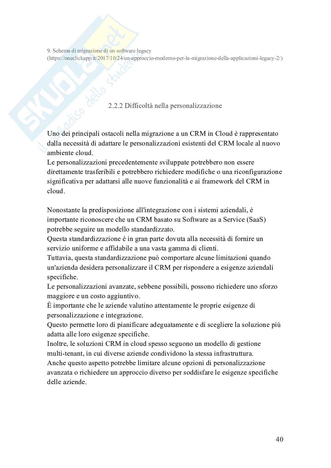 Tesi “L’ottimizzazione delle relazioni con i clienti attraverso i moderni Crm basati su cloud” Pag. 41