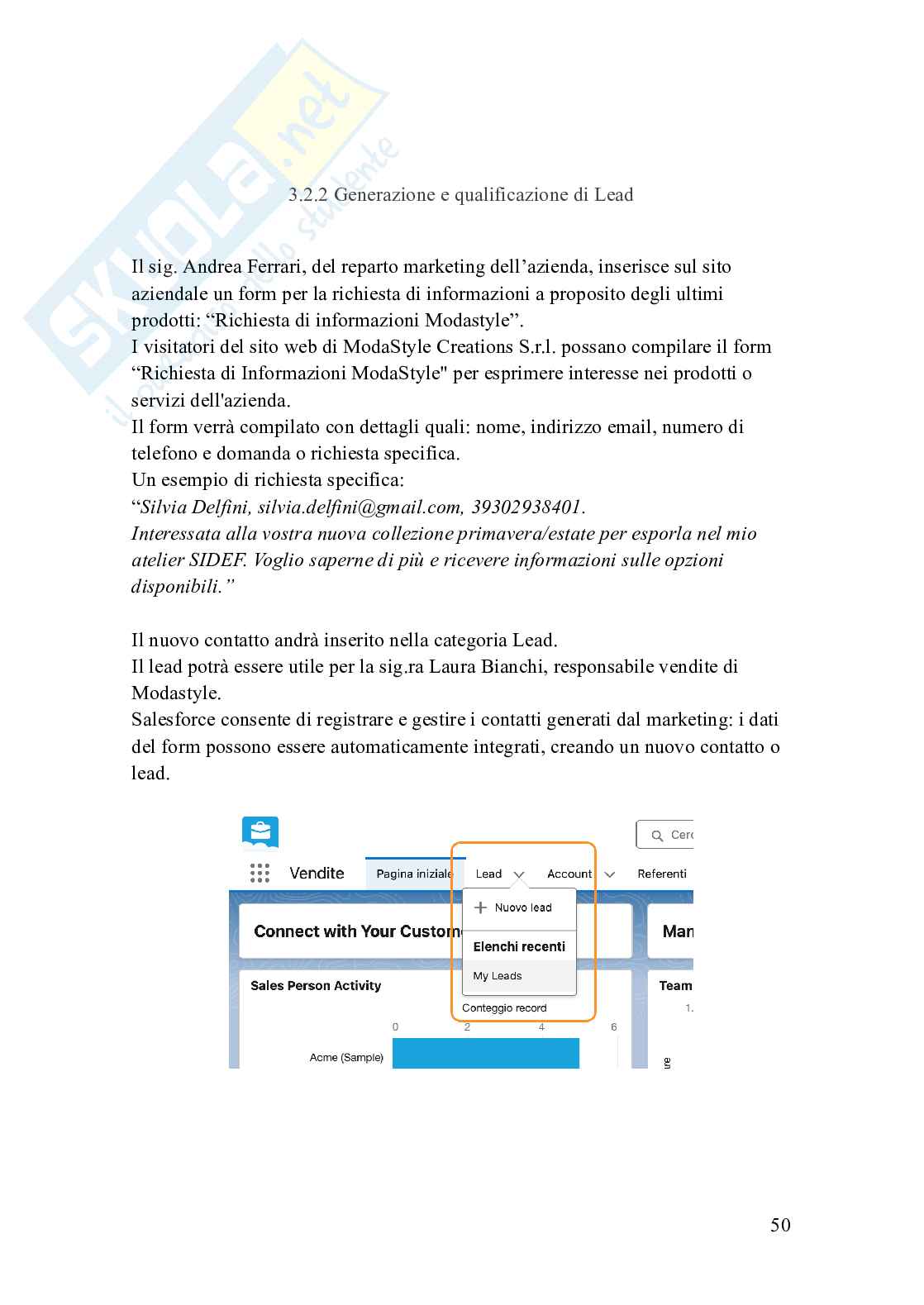 Tesi “L’ottimizzazione delle relazioni con i clienti attraverso i moderni Crm basati su cloud” Pag. 51
