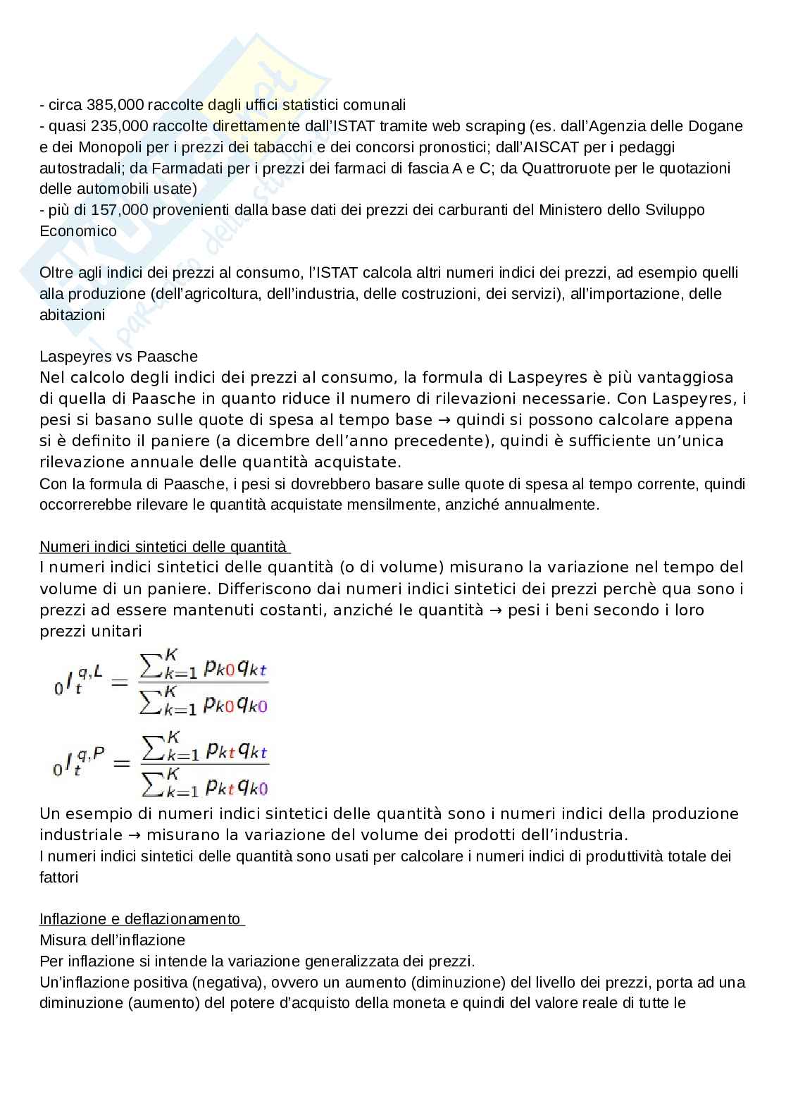 Statistica per l’economia e l’impresa - numeri indici Pag. 11