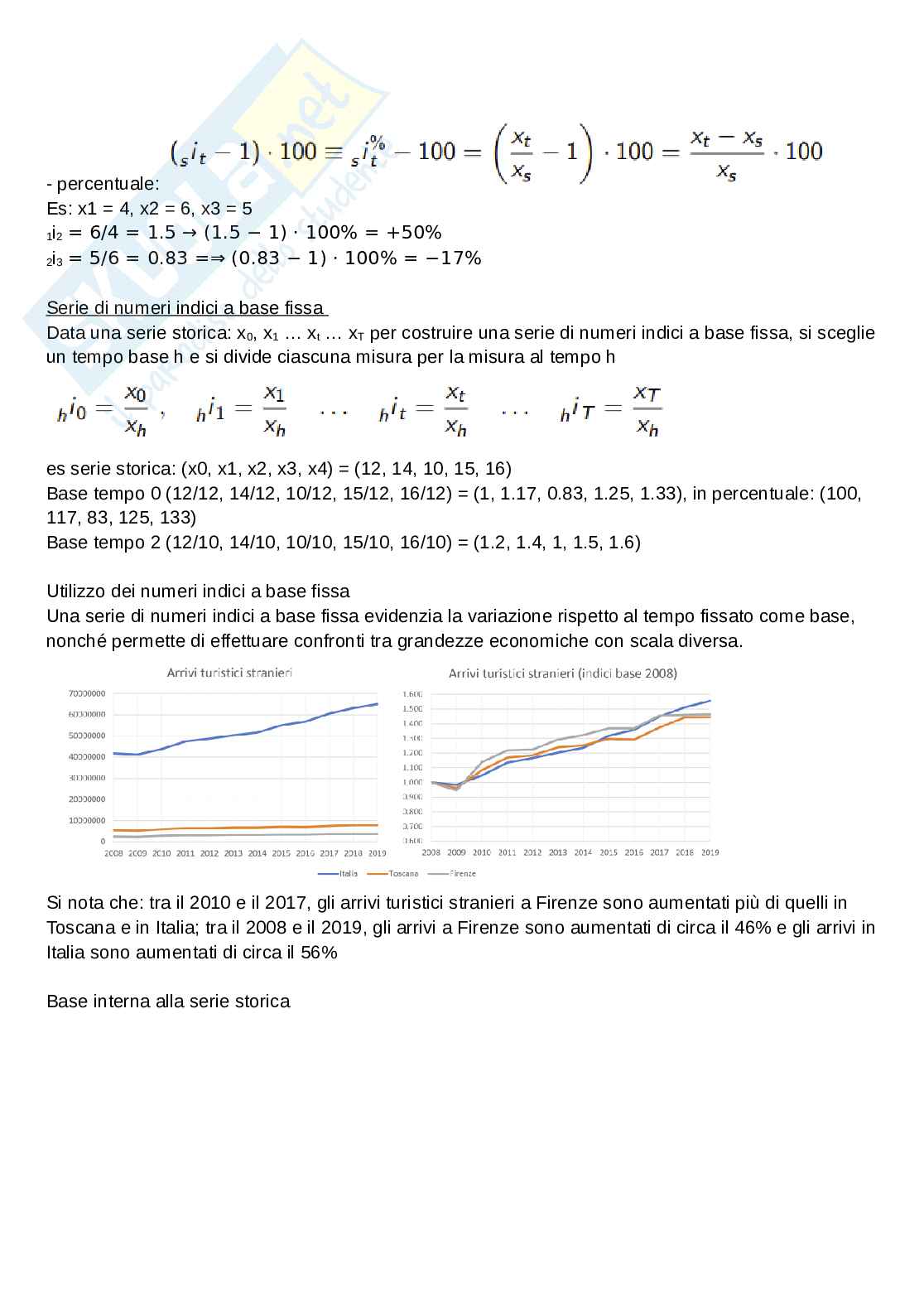 Statistica per l’economia e l’impresa - numeri indici Pag. 2