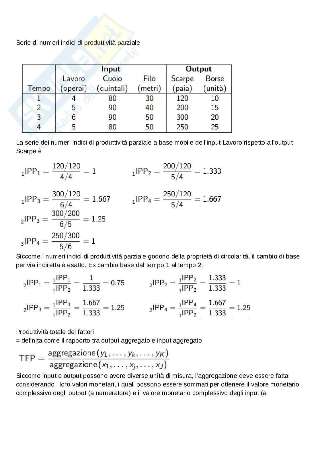 Statistica per l’economia e l’impresa - numeri indici Pag. 21